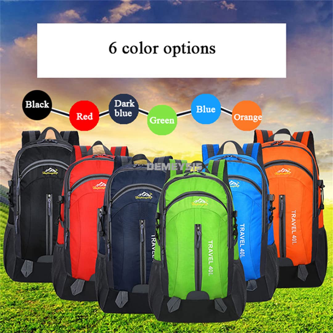 Hcclijo 40L al aire libre montañismo durable al aire libre viaje trekking escalada bolsa deportes montar bicicleta mochila