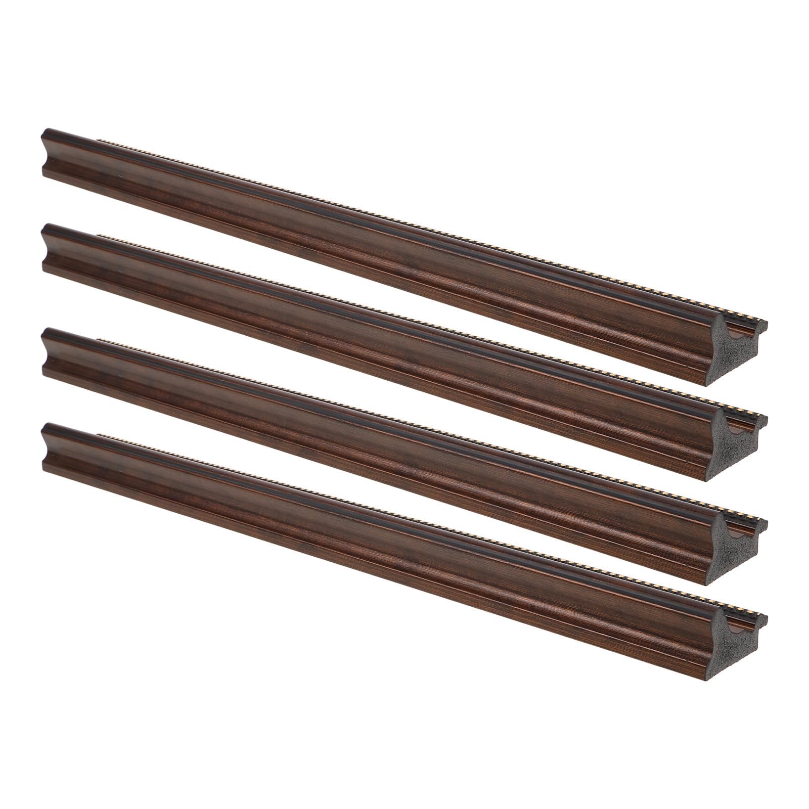 Baguettes de cadre vintage légères en bois moussé faciles à monter