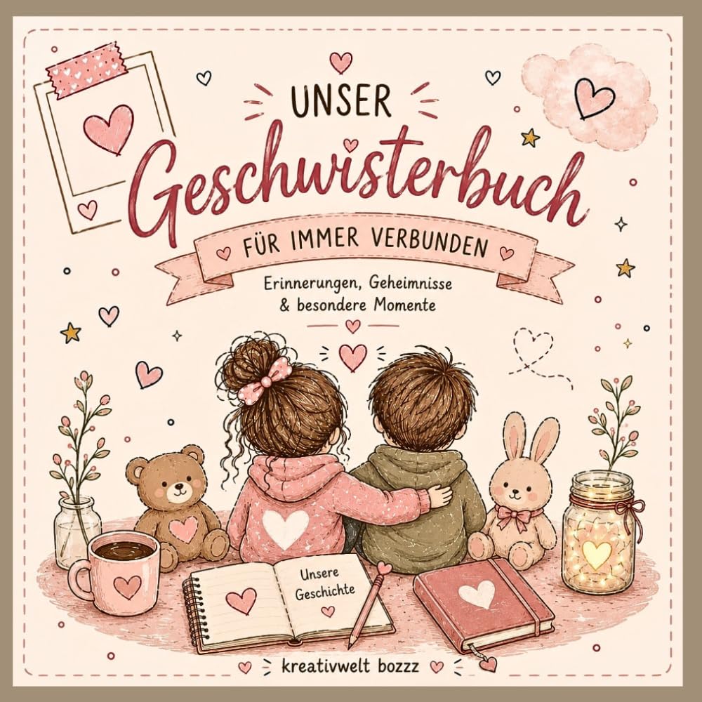 Unser Geschwisterbuch: Erinnerungen, Geheimnisse & besondere Momente für Geschwister