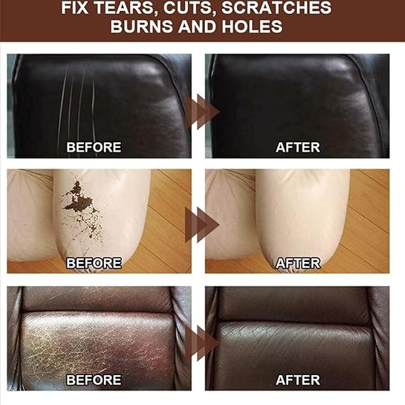 Leather Recoloring Balm, 2025 New Leather Recoloring Cream, Leather Repair Cream, Leather Color Restorer, Leather Filler Repair Kit for Furniture, Sofa, Car Seats, Shoes (#58-Midnight Blue)