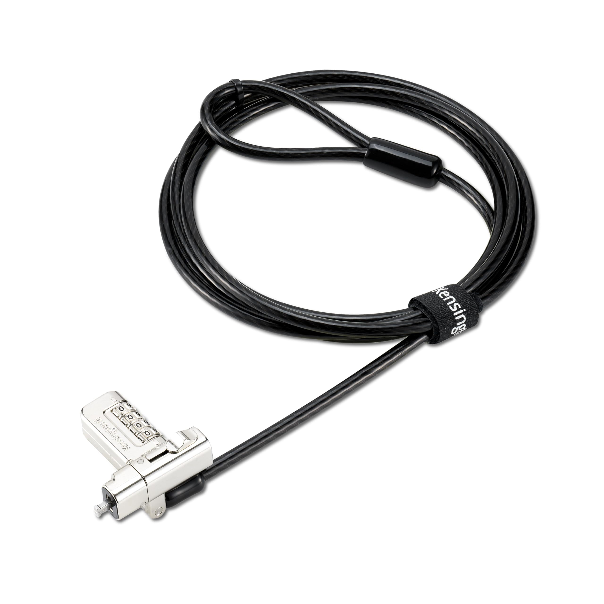 Kensington Universal 3-in-1 2.0 Combination Laptop Lock, fits T-bar, Nano, N17, Wedge-shaped Lock Types, 6-foot Computer Security Locking Cable, Compatible with Dell, HP, Lenovo - Resettable, K63394WW