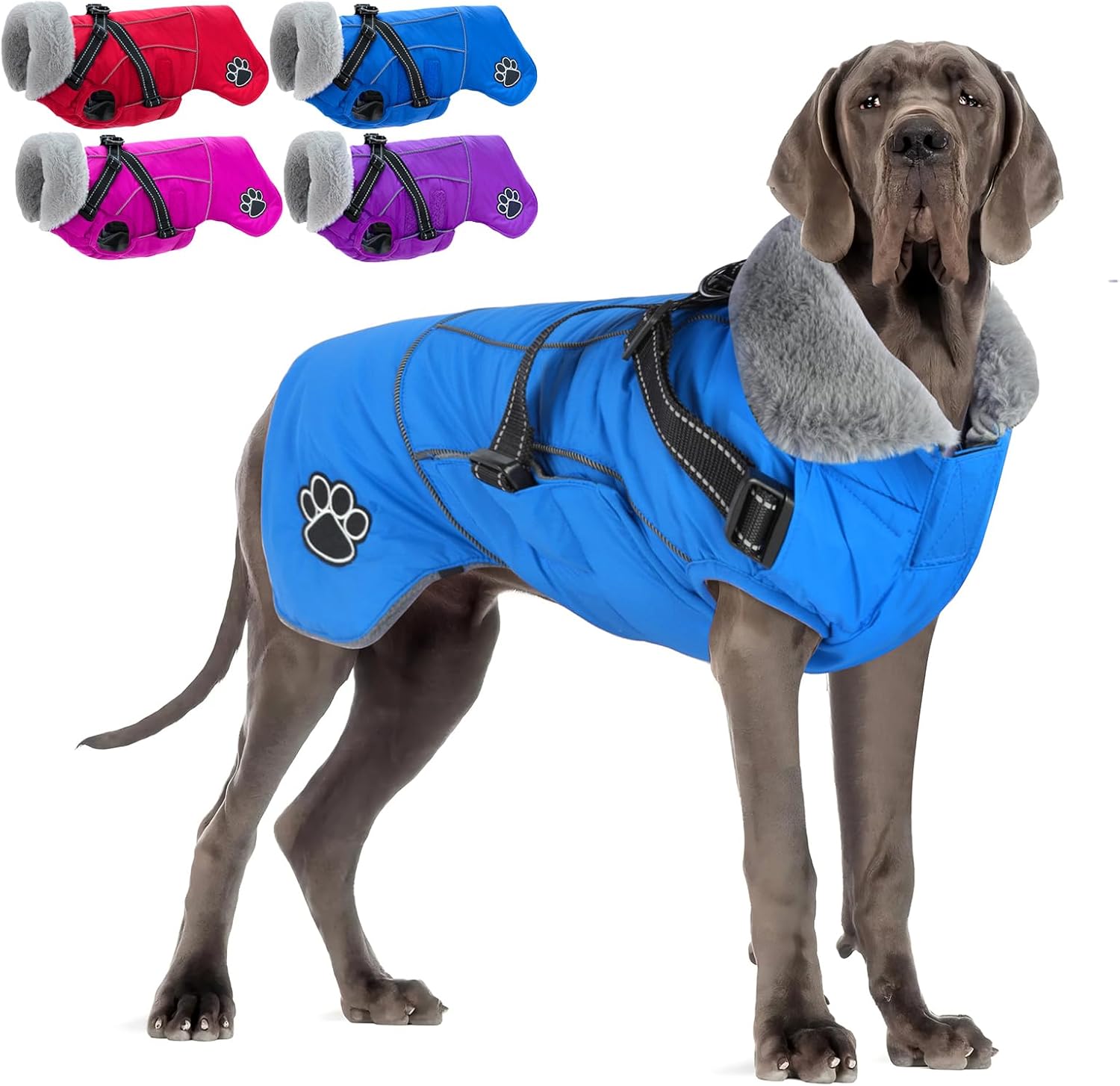 Doglay Reflective Harness Puppy Winter Coat
