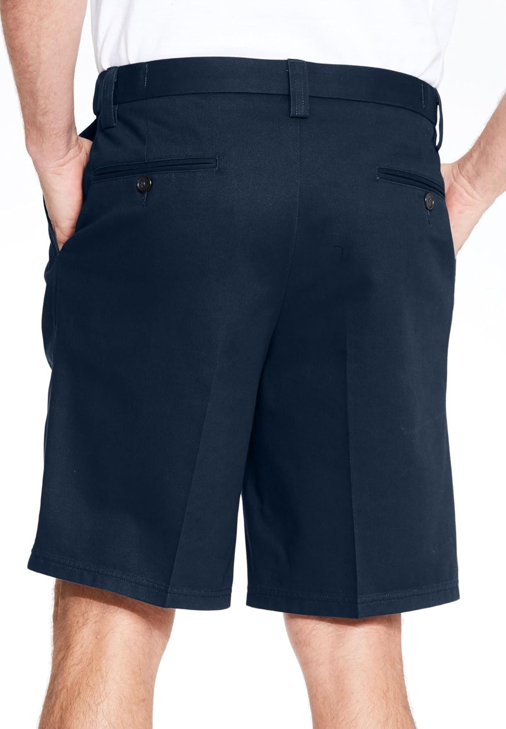 KingSize Men's Big & Tall Tall Wrinkle-Free Expandable Waist Pleat Front Shorts - Image 2