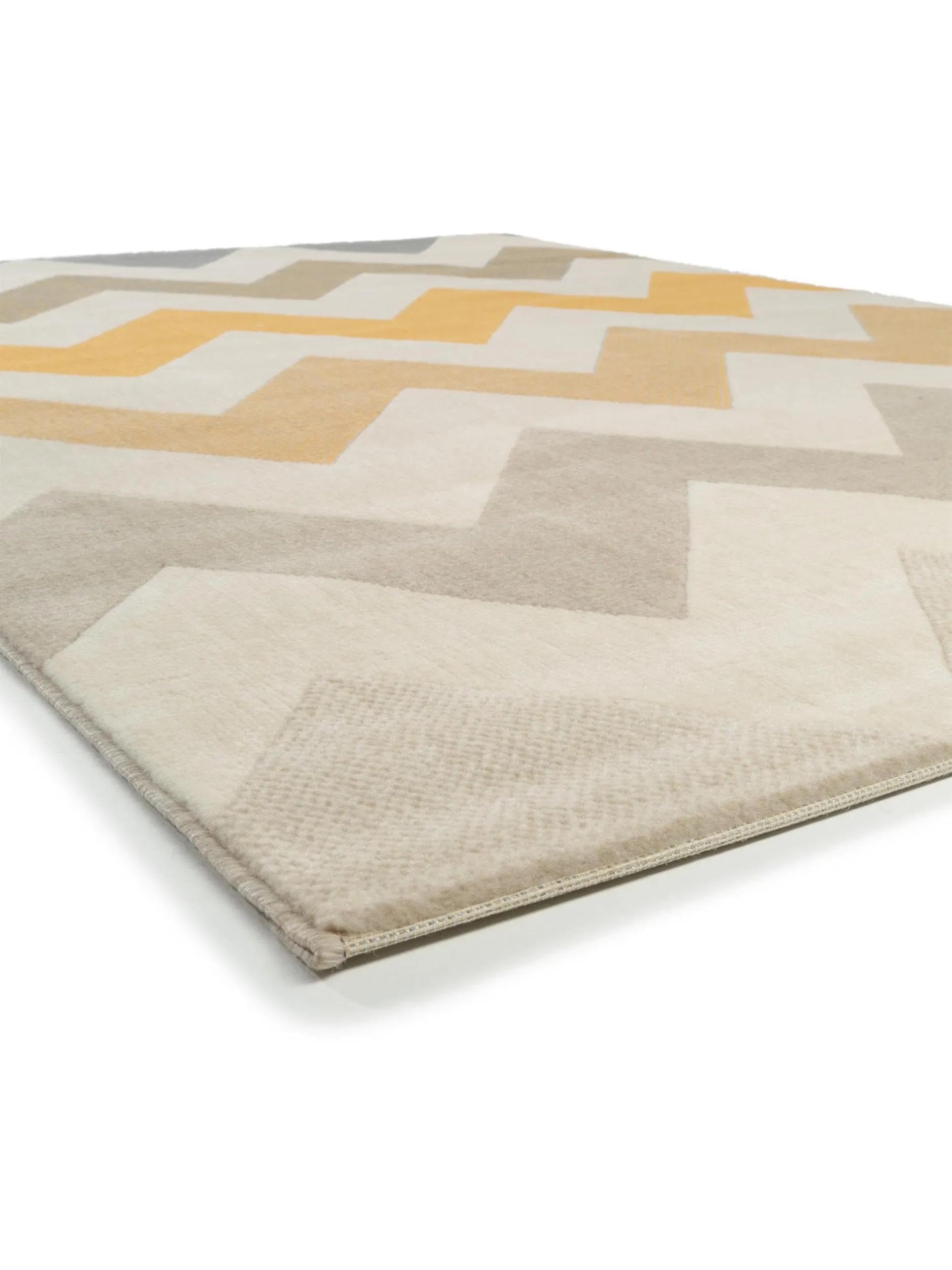 Benuta Tapis polypropylène Jaune 140 x 200 cm
