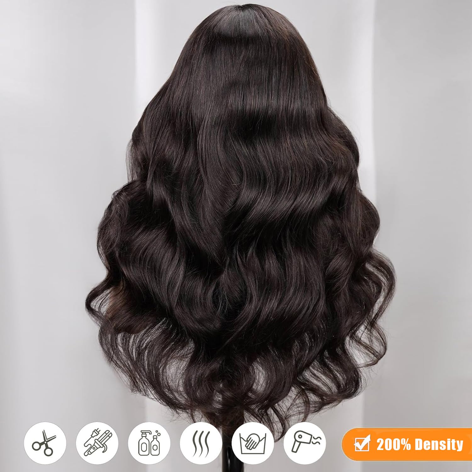 30 Inch Human Hair Lace Front Wig 200 Density 13x4 Body Wave Pre Plucked Amazon.com : 30Inch Deep Wave Lace Front Wigs Human Hair  main image 2