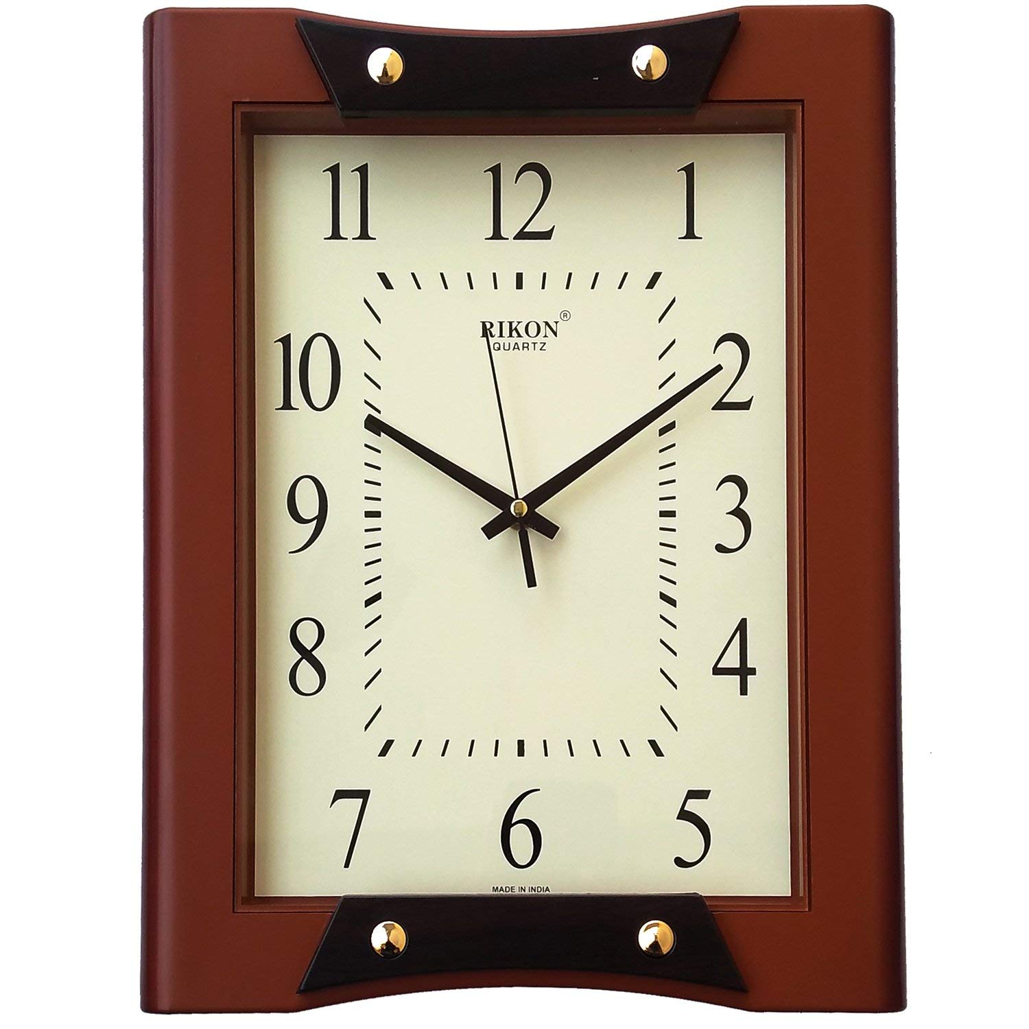 Buy Rikon Premium Rectangular Plain Wall Clock for Home/Offces/Bedroom