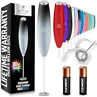 Vista 136 de Zulay Kitchen - Batidor eléctrico de mano para café, lattes, capuchinos, matcha y chocolate caliente, mezclador portátil para bebidas, accesorio