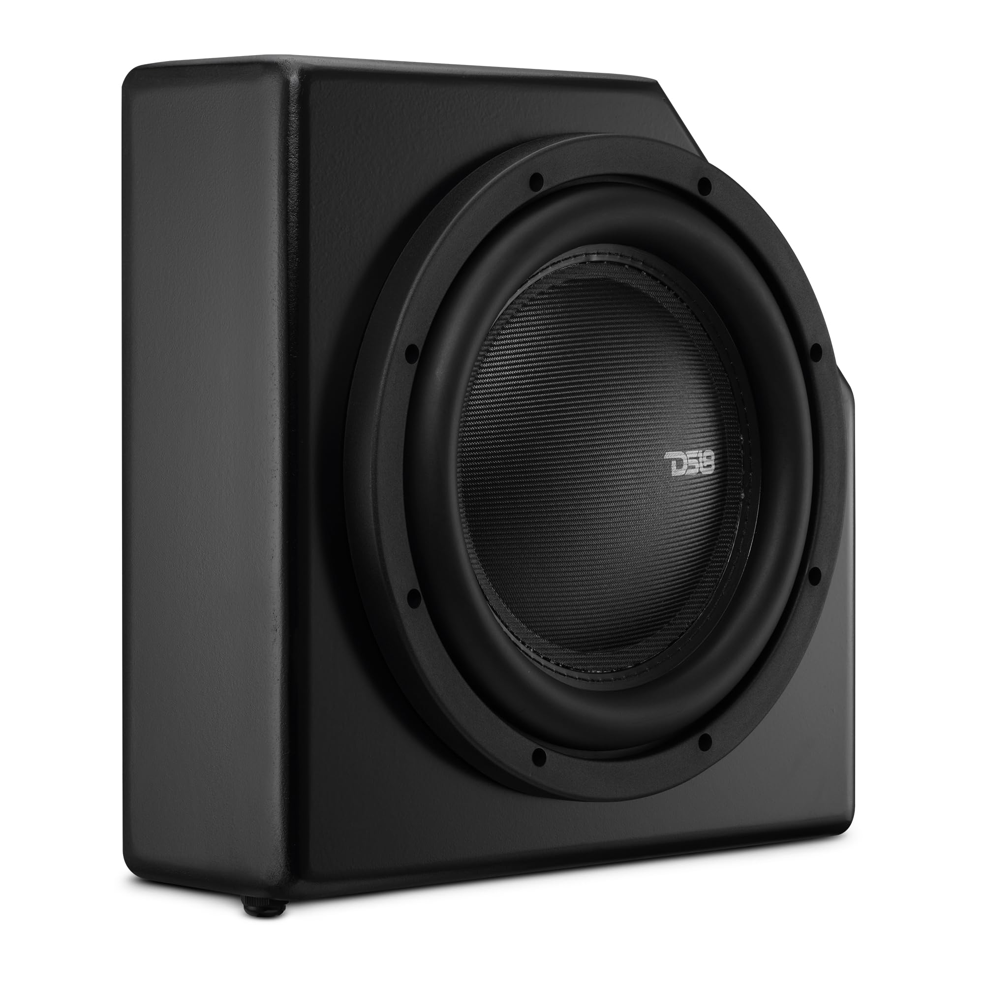 DS18 CA-X3BASS10LD/DB Under Seat 10 Inch Subwoofer Enclosure for Can-Am Maverick X3 (2017-Up) 4-Door Rear Driver Side Loaded with IXS10 Shallow Sub 600W RMS Weather Resistant OEM Fit