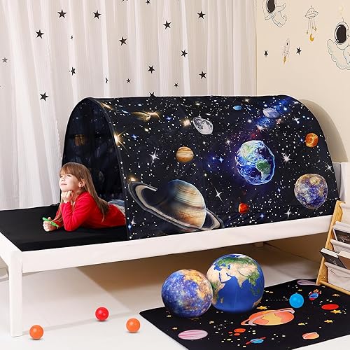 Miniatura 4 de Tienda de campaña para niños Lucky castle Bed Tent plegable casa de juegos para niños, tiendas de campaña para niñas y niños, toldo para dormir