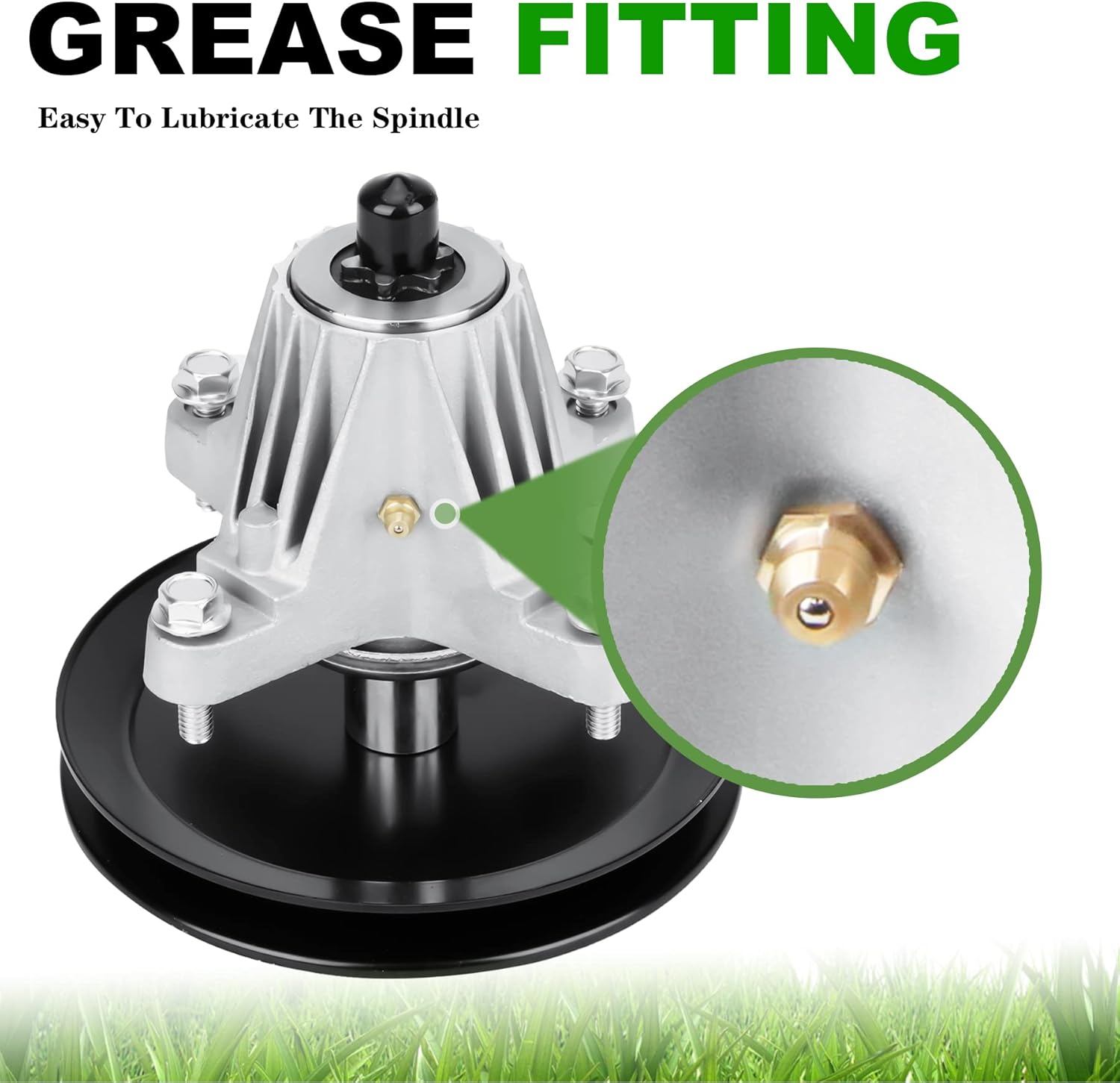 918-06977 Spindle Fits for MTD Cub Cadet 46" Deck 618-06977 618-06977A 918-06977A, for XT1-LT46 XT2-LX46 KH EFI FAB T8200 T8600 T3100 T240 TB2246 Troy-Bilt Super Bronco XP 46" (2 Pack)