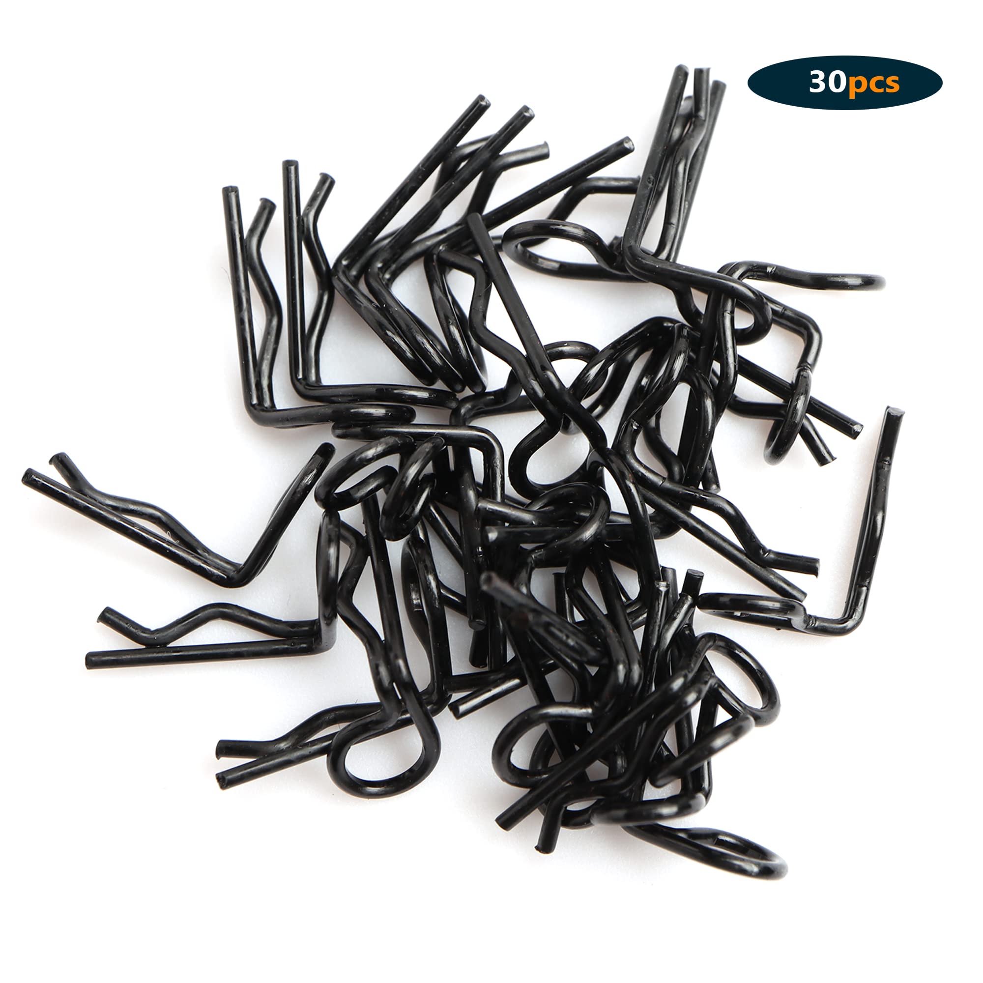 Lot De 24 Clips De Carrosserie En R Pour Voiture RC, Compatibles 1/18 Et 1/16, Noir, Pour Modèles 18859 18858 16889