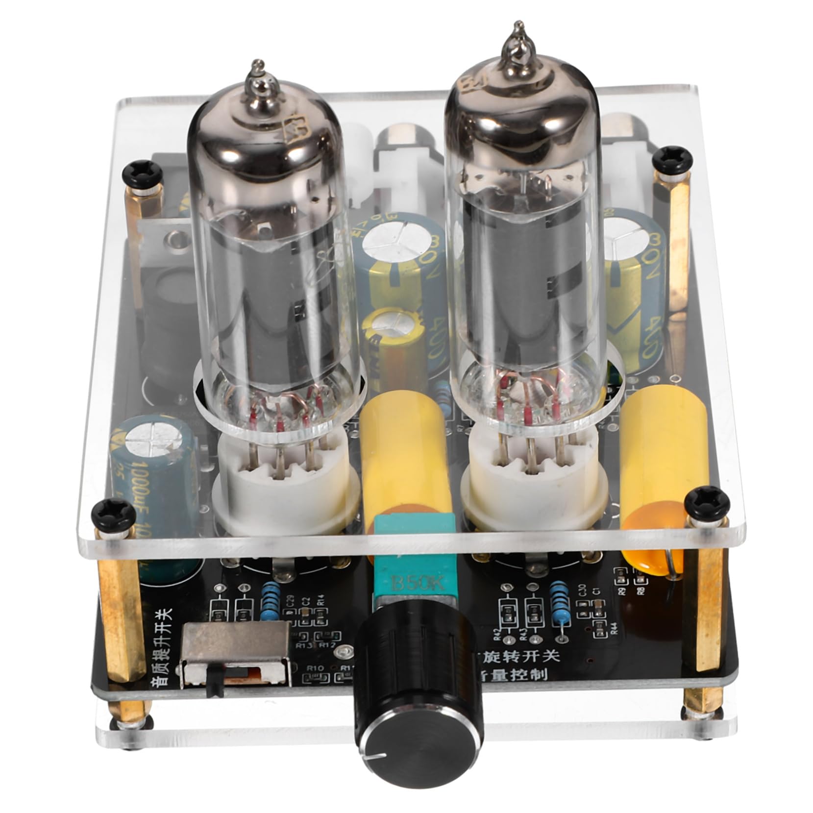 Homoyoyo Preamplificatore Valvolare 6k4/6a2 Hifi Funzione Preamplificatore, Facile da Installare, per Sistemi Audio DIY e Arredamento Moderno