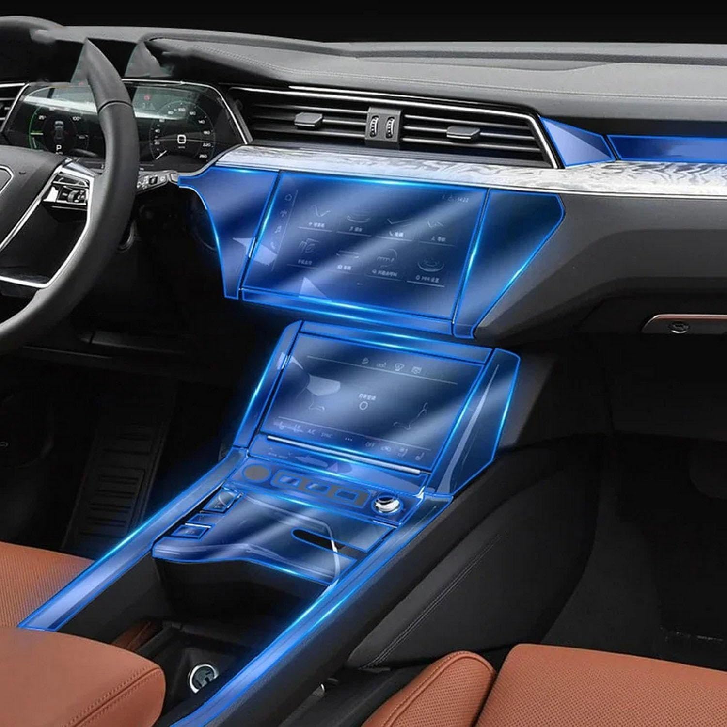 Film protection PPF Audi e-tron pour un habitacle impeccable