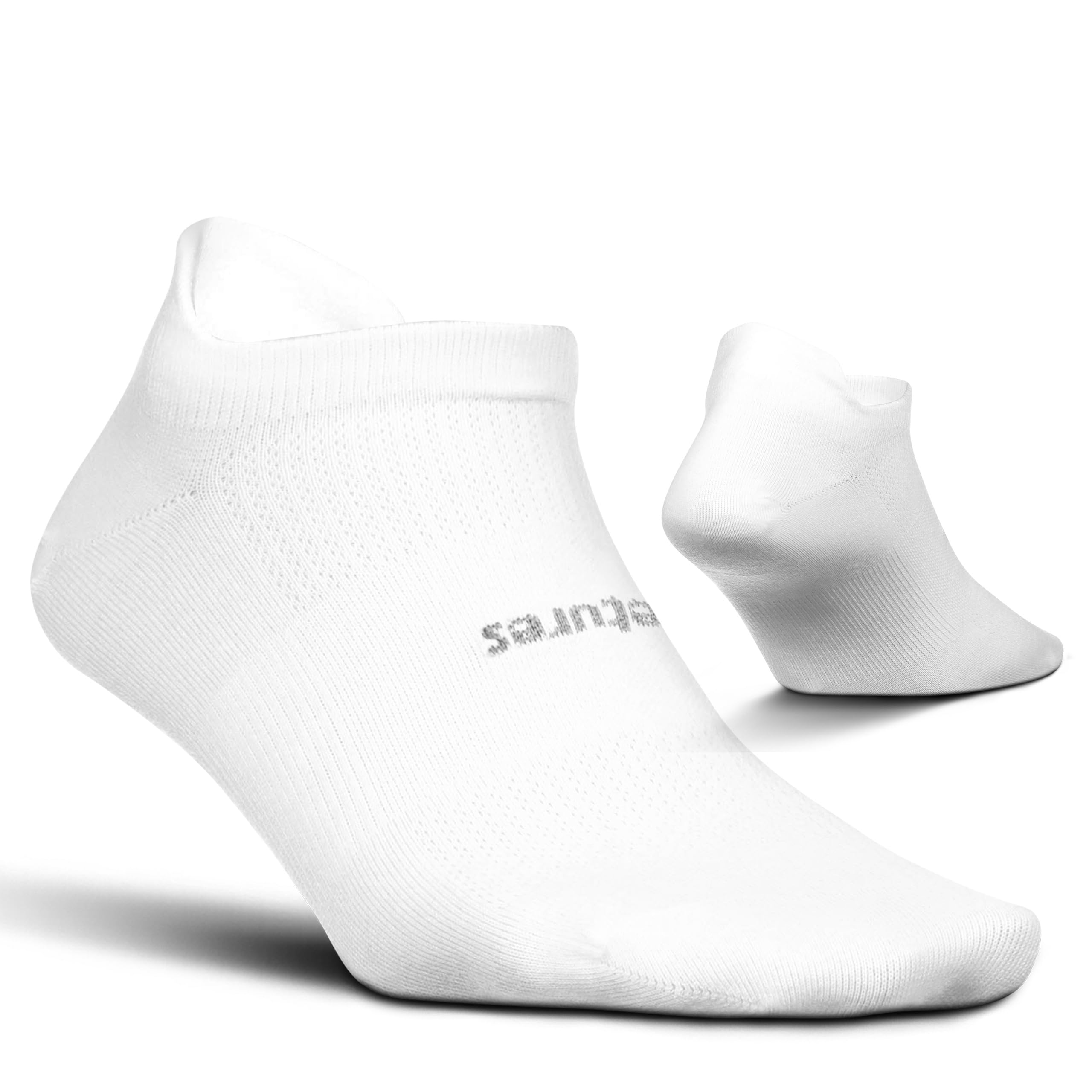 Feetures High Performance Ultra Light Ankle Sock - No Show Socks for Women & Men with Heel Tab Small White (1 Pair)
