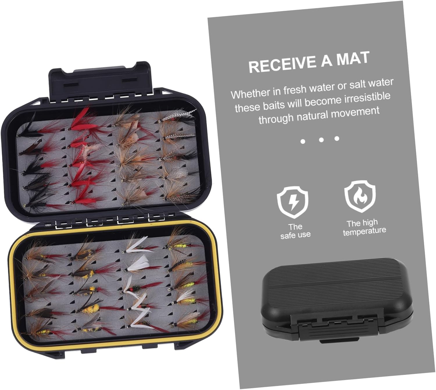 80 Pcs Fly Hook Fishing Equipment Fishing Tackles Fly Fishing Hooks Fly Fishing Bait Crappie Lures Hook