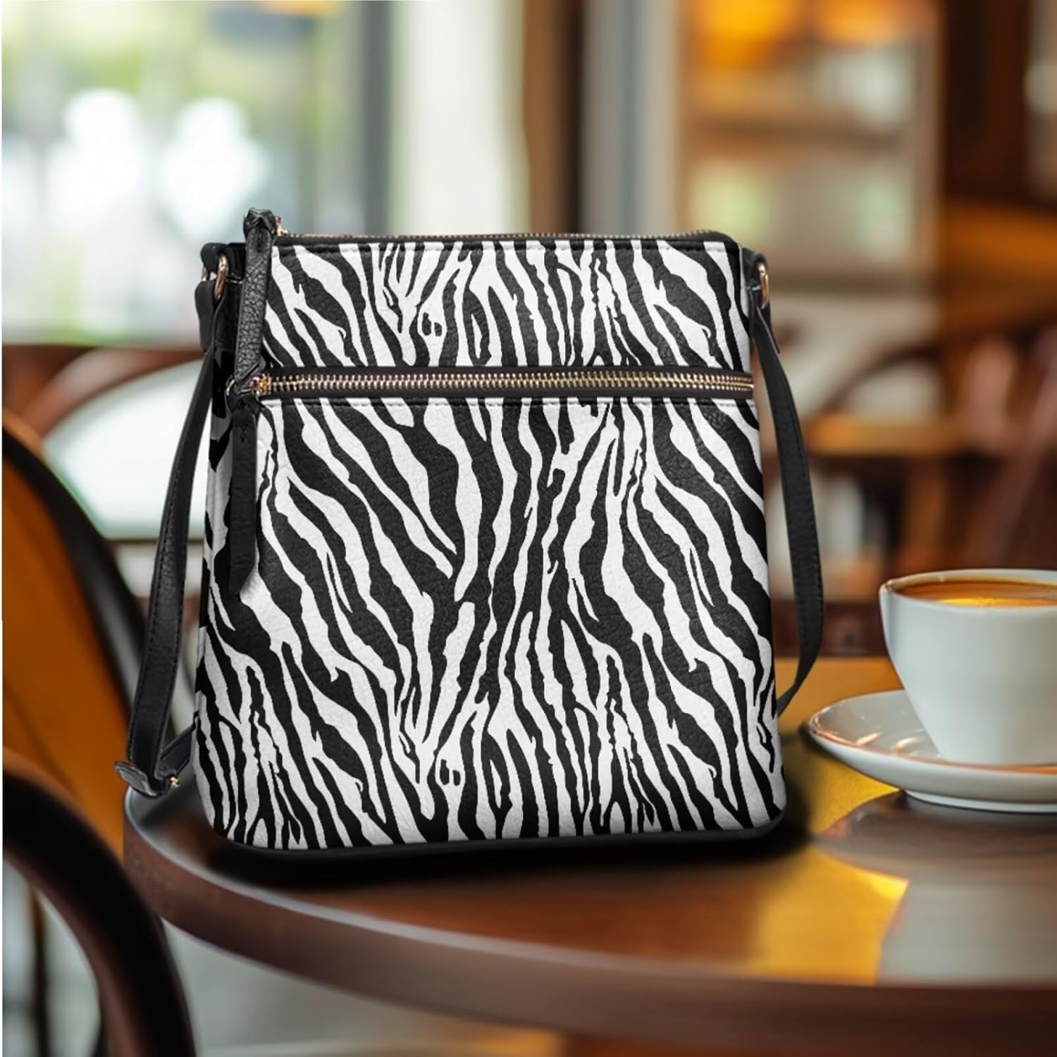 2 Pcs Shoulder Bag Set for Women Crossbody Tote Bag Large Bag for Women Wristlet Purses for Women