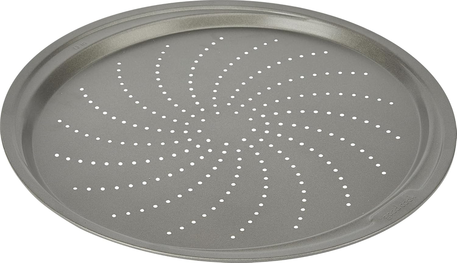 GoodCook Everyday Nonstick Steel Pizza Crisper, 13-Inch, Gray