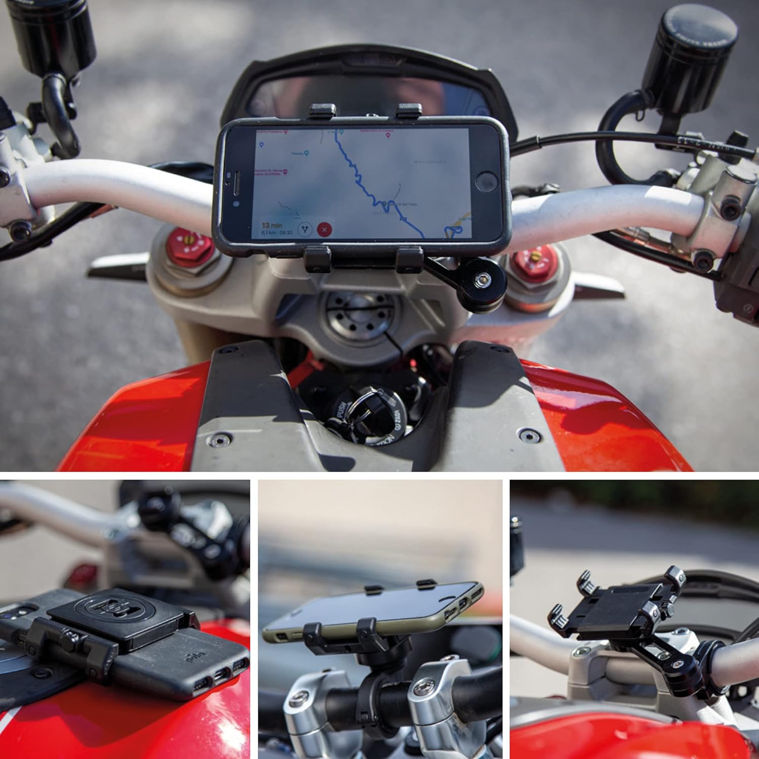 🔥 Hоt Dеаlѕ SP Connect Universal Motorcycle Mobile Phone Holder - Smartphone Mount for Motorbike, Mopeds - Strong Clamp-Grip - Bracket for 58-85mm Wide Devices, Fits Standard & Big Handlebars - Riding Accessories 🛒 Flаѕh Sаlе SP Connect Universal Motorcycle Mobile Phone Holder - Smartphone Mount for Motorbike, Mopeds - Strong Clamp-Grip - Bracket for 58-85mm Wide Devices, Fits Standard & Big Handlebars - Riding Accessories