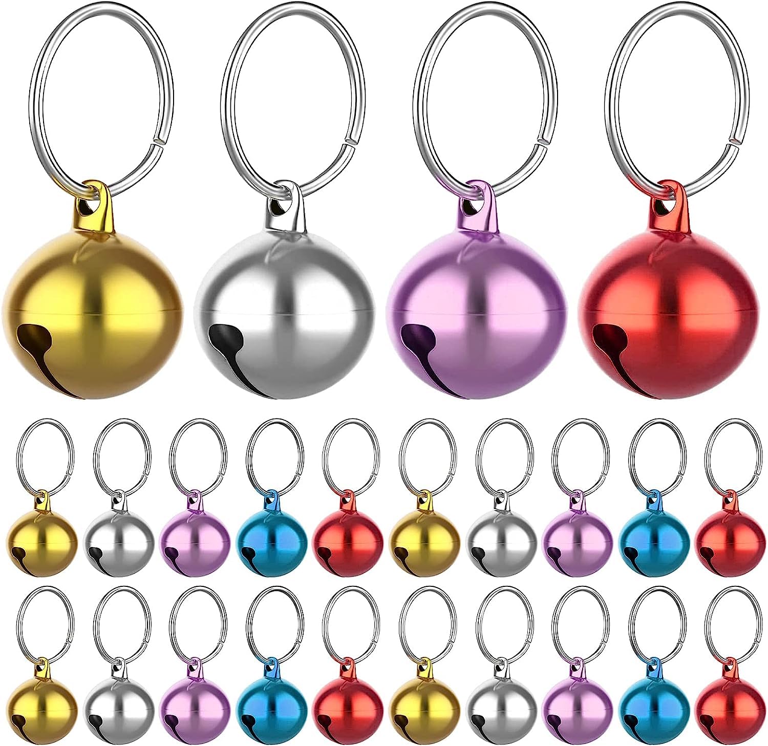 THE DDS STORE Cat Bells with Keyrings- Dog Collar Bells, Training Jingle Bell Collar Pendant Pet Accessories (Color May Vary) (1cm, 16) (B0CBHCSNVB) Amazon Price History, Amazon Price Tracker