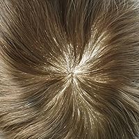 Vista 5 de Toupee - Pieza de pelo para hombres, piezas de prótesis de cabello humano real, piezas de prótesis de cabello humano real, para hombre, accesorios