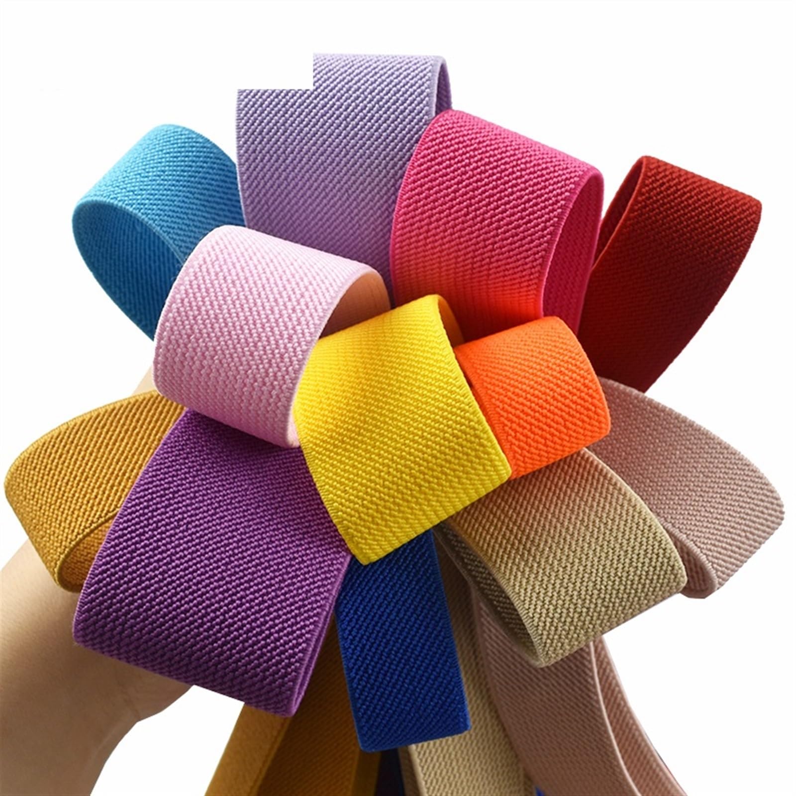 5 Meter 10–50 mm Nähen elastische Bänder Unterwäsche Hosen Taille Gummiband Stretch Strap Gurtband Gürtel Bänder DIY Bekleidungszubehör für Näharbeiten(Rose red,5METERS_50MM)