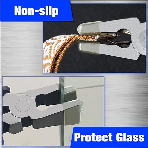 Miniatura 6 de SPEEDWOX Kit de 6 puntas de goma de repuesto para alicates de vidrio estándar, rotura y llavero, instalación de accesorios y herramientas de trabajo