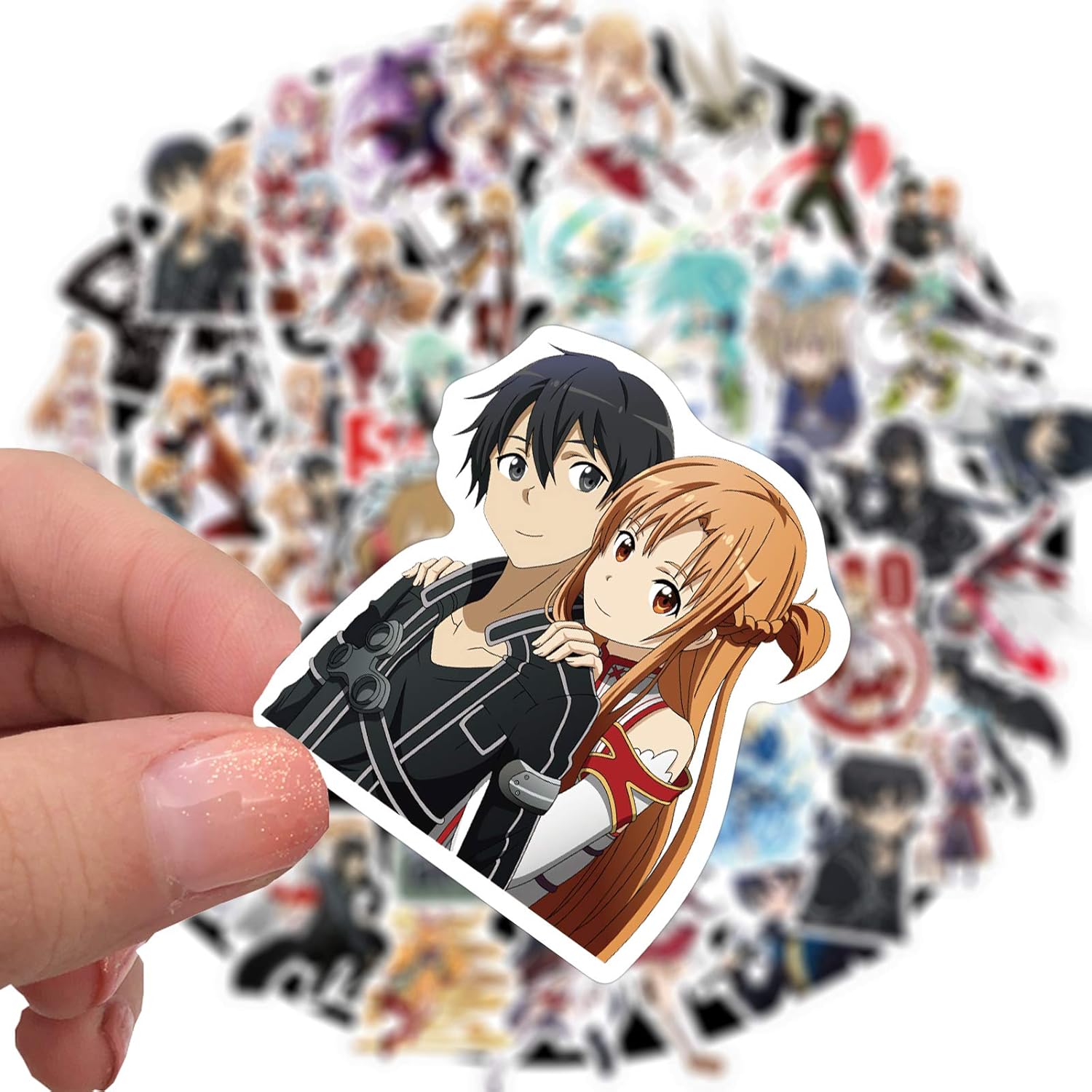 Dheckbluesky Anime Sticker Pack of 50 Sword Art Online Stickers, Unique
