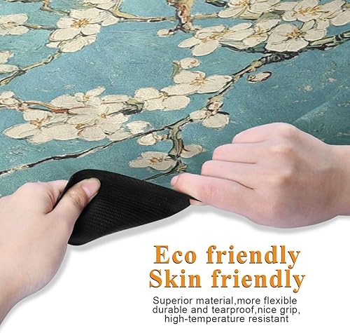 Miniatura 2 de Caikeny Esterilla de yoga con acuarela, tortuga marina, esterilla de ejercicio de fitness con peces marinos, plegable, tapete de entrenamiento para