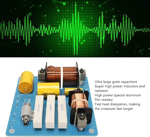 Miniatura 9 de Divisor de frecuencia profesional de graves agudos máximos de 2 vías 800 W, PCBA 1500-3500Hz para 10 12 15 altavoces de conferencia de escenario al