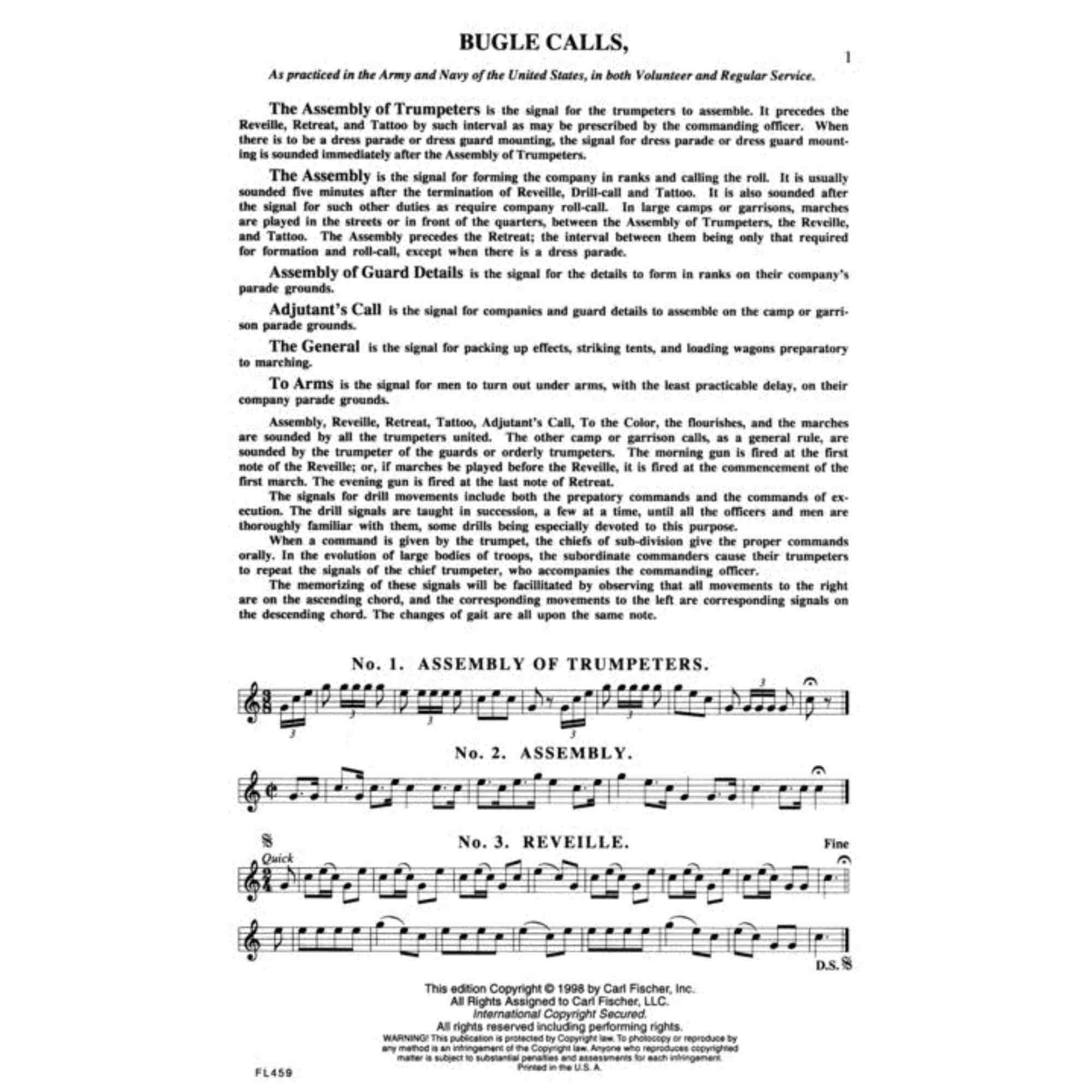 Carl Fischer 67 Bugle Calls for Trumpet - Image 2