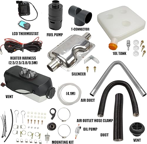 Miniatura 2 de SUPERFASTRACING - Calentador de aire con diésel, 12 V, 2 KW, 5 KW, 8 KW, 10 l.