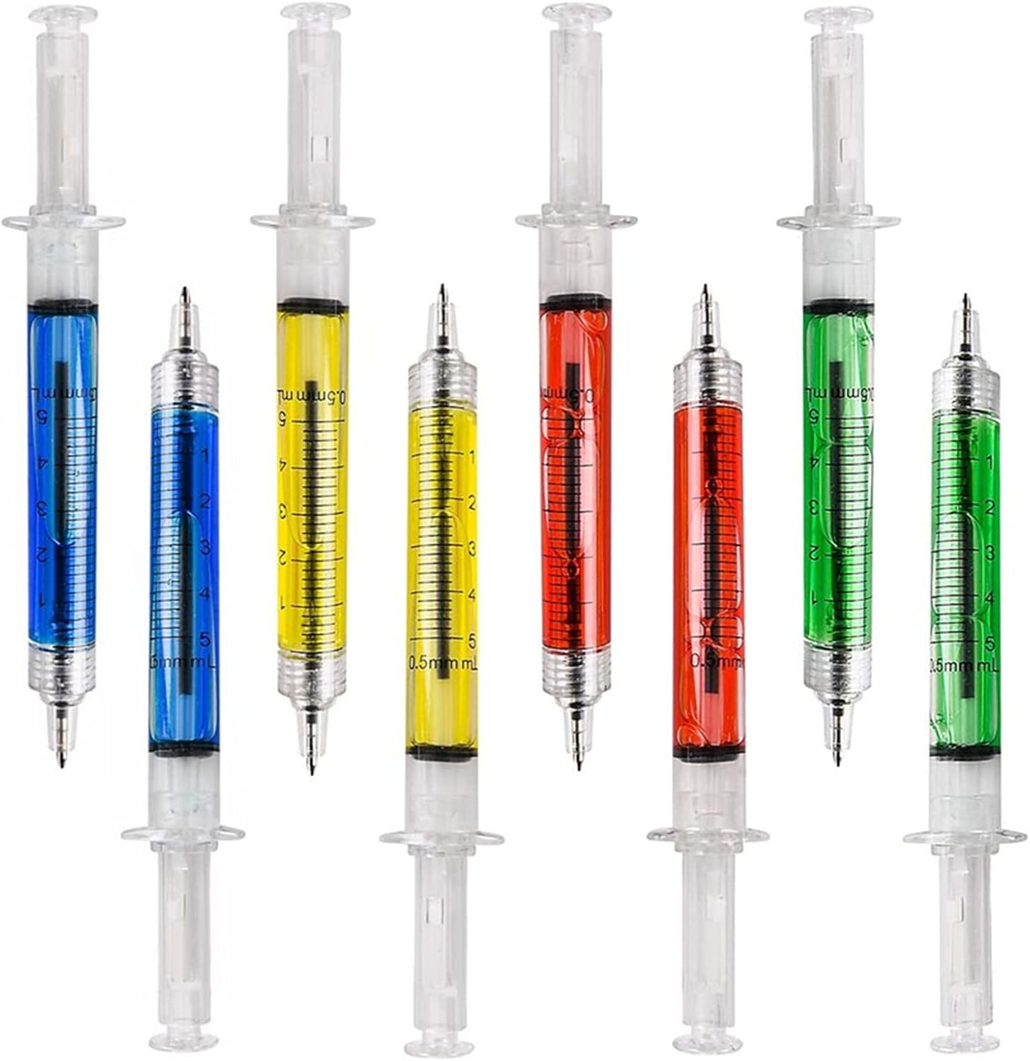 SWTOOL 40PCS Syringe Ballpoint Pen Assorted Colors Syringe Shape Pen Novelty Pen for Nurses,Imaginary Doctor Play,Nursing Student Party Favor Gifts