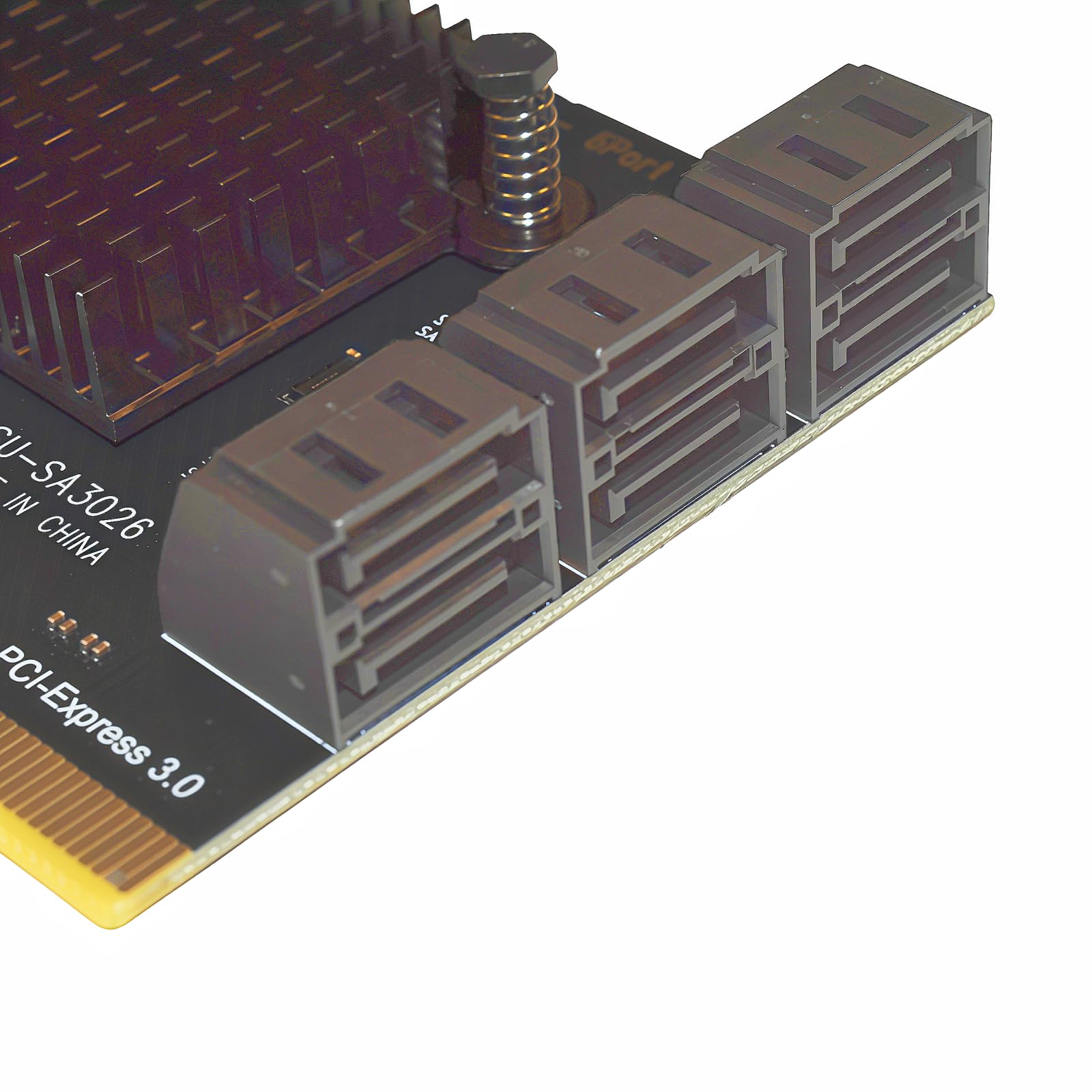 PCIe zu SATA III Erweiterungskarte, 6 Port SATA 3 6Gbps PCI Express 3.0 x4 Controller Karte mit Soft-RAID Unterstützung für Desktop PC & Server