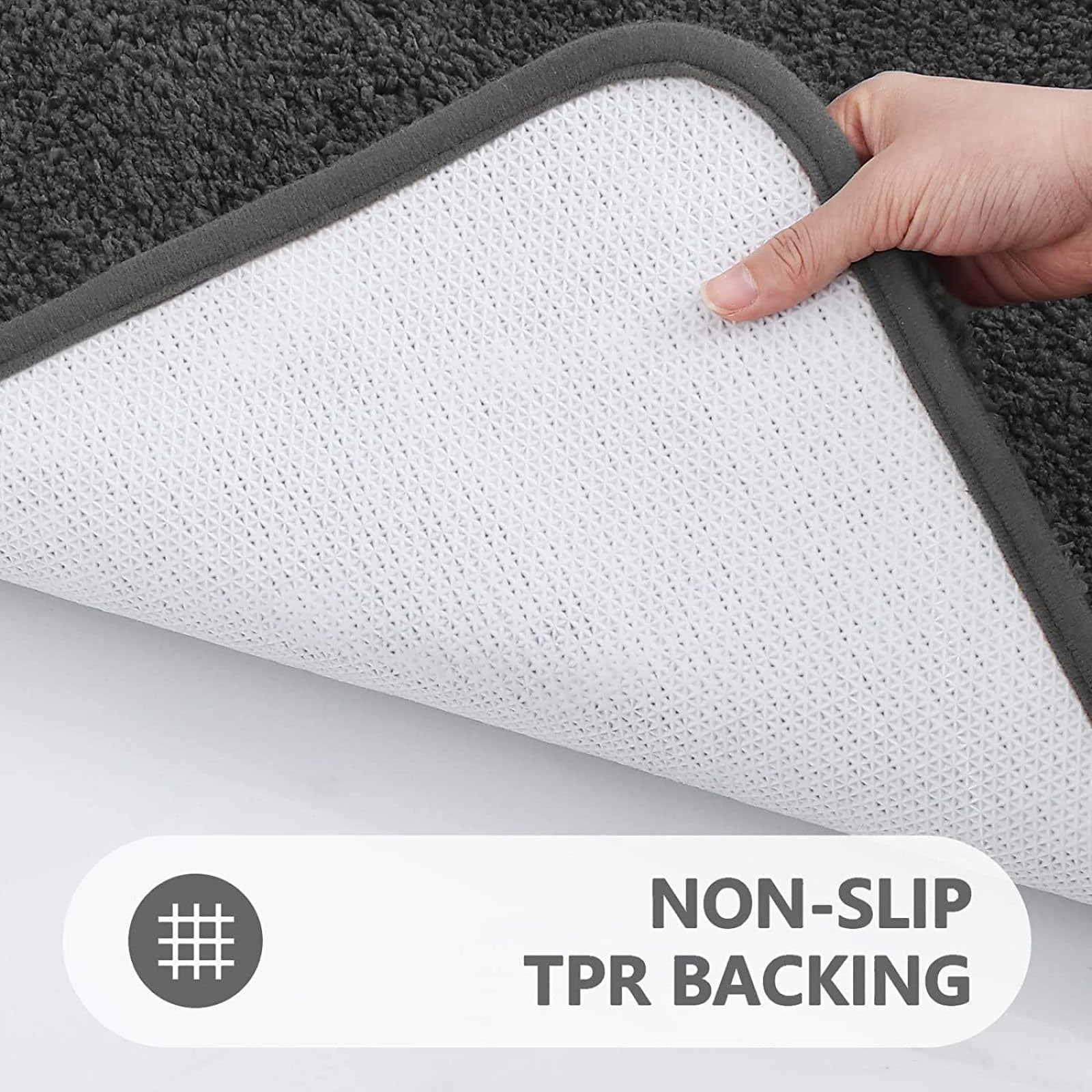 Tapis Salle de Bain Rouge Bleu Élégant Tapis de Bain Absorbant Antidérapant Lavable Doux Microfibre pour Douche Salon Chambre Cuisine Décoration Séchage Rapide (50x80 cm)