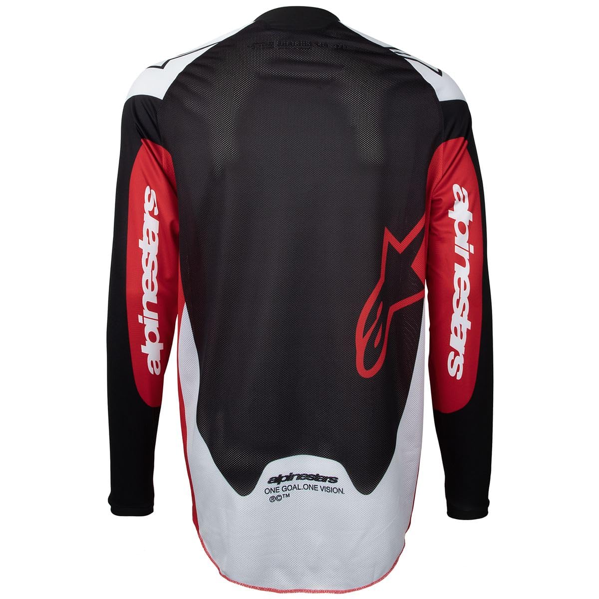 Alpinestars Pro-Dura Maglia da motocross, nero/rosso/bianco, 2XL