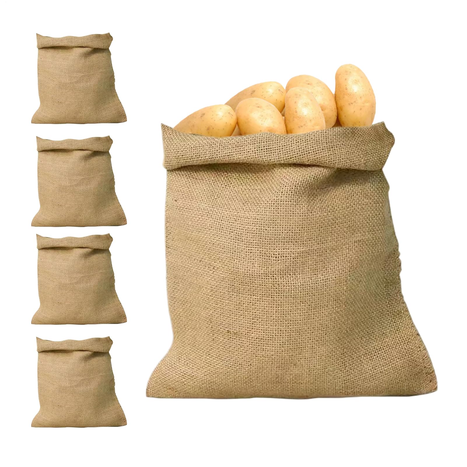 Torba do przechowywania czosnku, jutowy worek na ziemniaki, pojemnik na żywność z juty, oddychający pojemnik na produkty, wielokrotnego użytku, do kuchni, gospodarstwa, domu, ziaren piasku, kawy