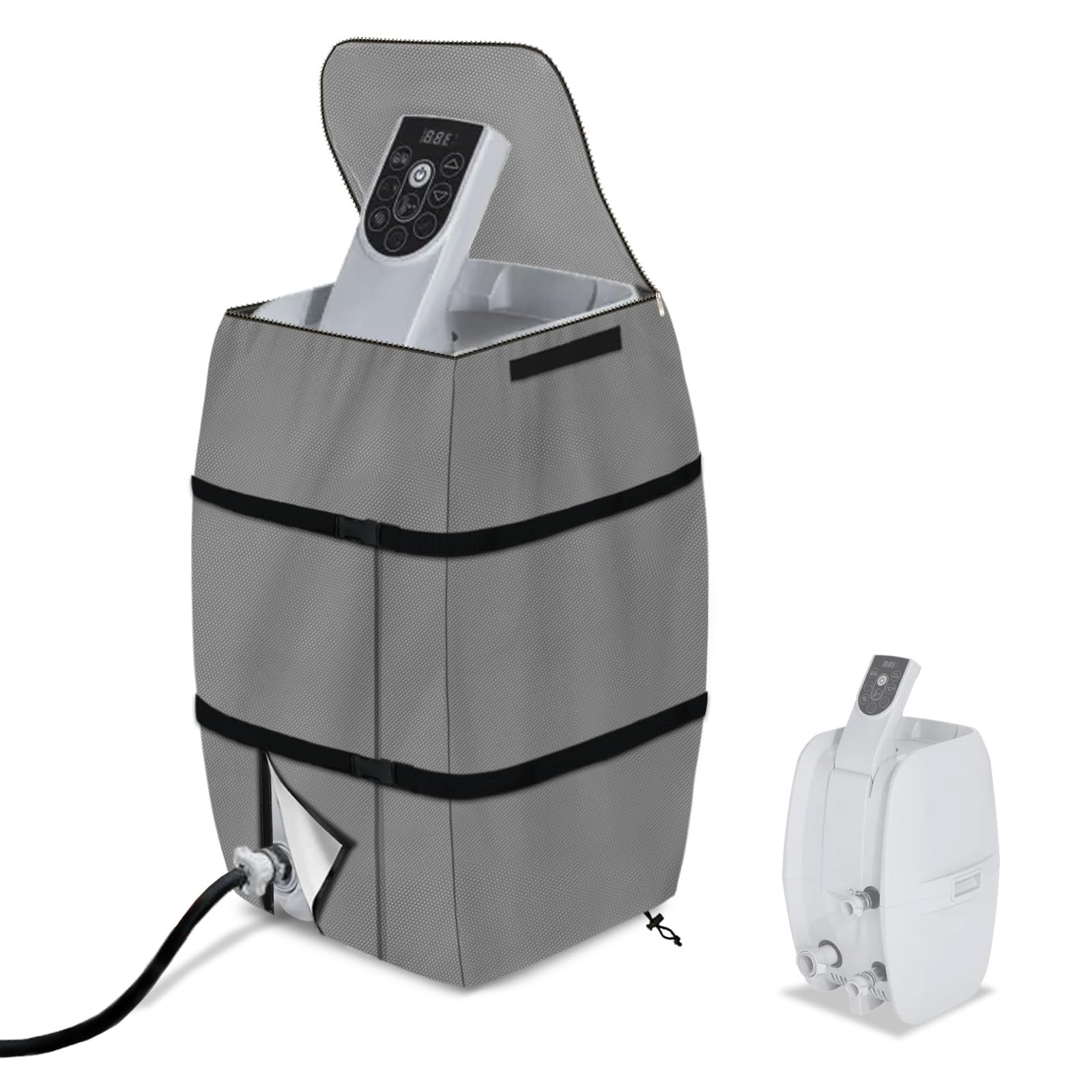 okcool Hot Tub Spa Heater Pump Cover,Inflatable Hot Tub Pump Cover,Suitable for Most Hot Tub Spa Heater Pump on Market