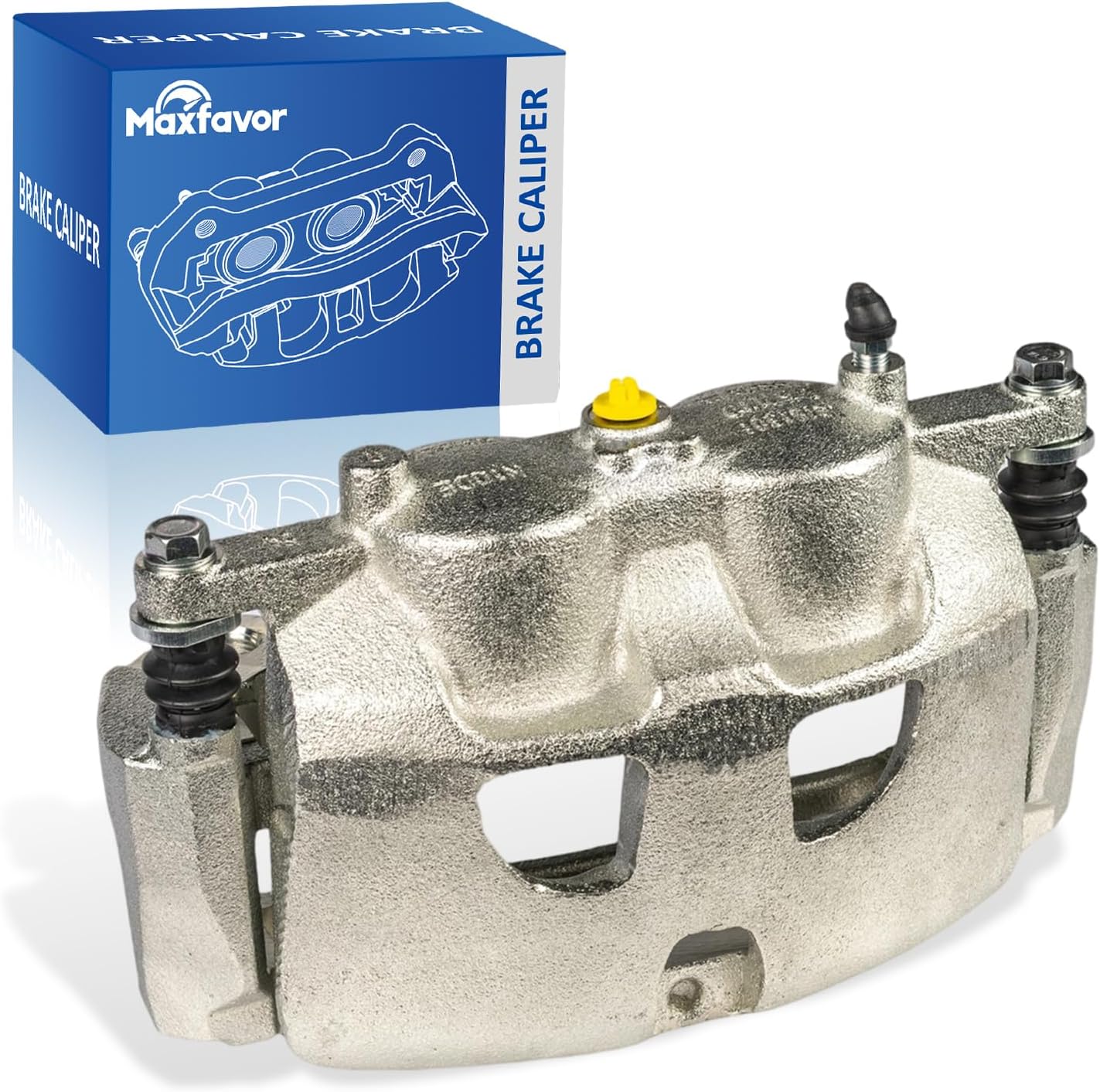 Maxfavor Brake Caliper Set w/Bracket Compatible with 2012-2020 Ford F-150 2015-2020 Ford Lobo 3.5L 5.0L 2011-2013 Lobo 6.2L Disc Brake Calipers Assembly Front Right 18B5404
