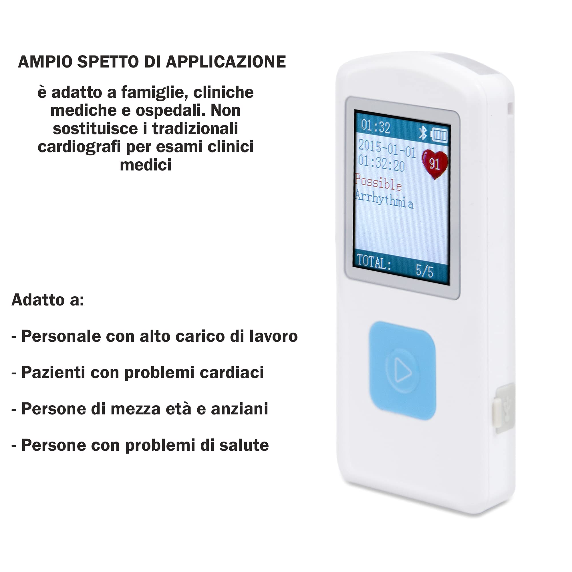 GIMA 33246 PM10 Palmare ECG con Software e Bluetooth