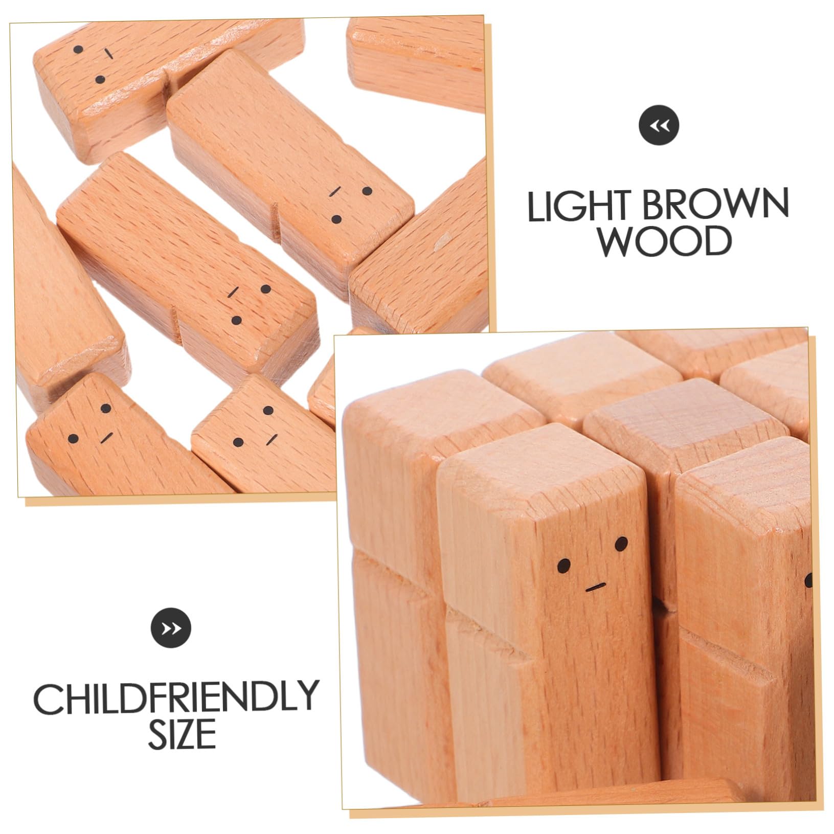 PLAFOPE 10 Piezas Figuras de Madera de Haya sin para Pintar Muñecos de Madera Naturales para Manualidades DIY Juguetes Educativos Montessori