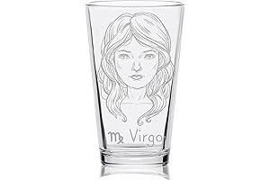 VIRGO Engraved Pint Glass: Perfect Zodiac Astrology Gift