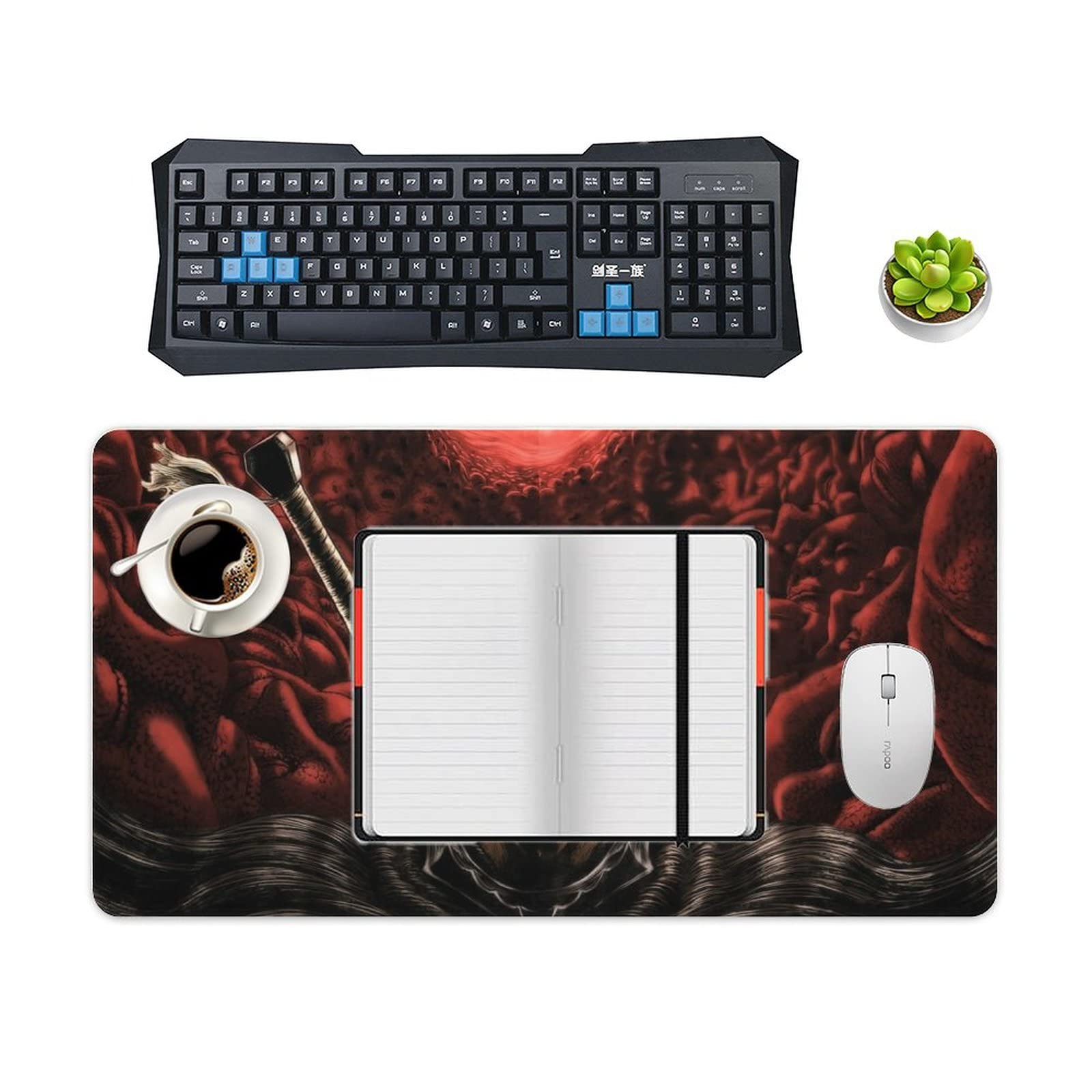 Amazon.co.jp：マウスパッド ベルセルク ガッツ 多機能 デスクパット