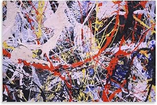 Jackson-Pollock The Artist Poster Painter Drip Painting Room Aesthetic Poster Print Art Wall Painting Canvas Posters Modern Bedroom Decor 20x30inch(50x75cm)
