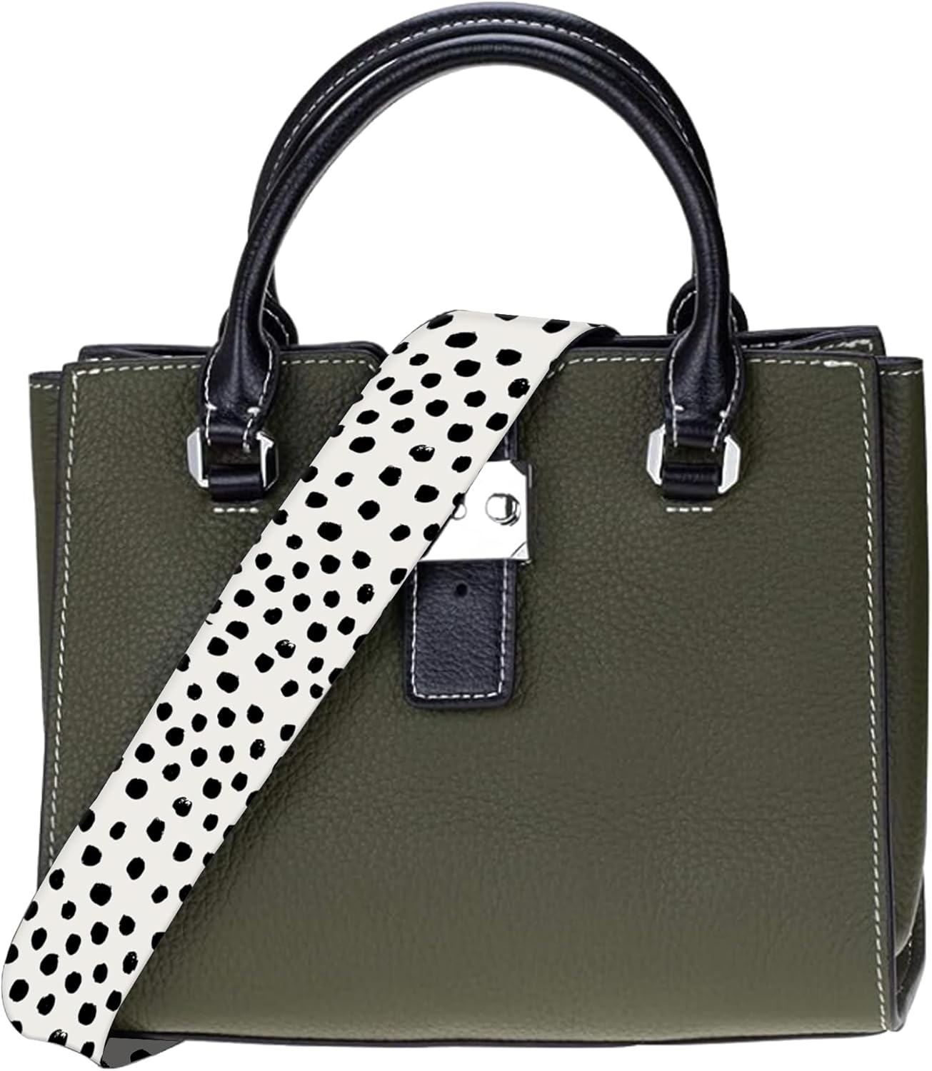 Purse Straps Replacement Crossbody, 2" Wide Shoulder Strap Adjustable, Gold Buckle Canvas Bag Handbag Belts - Image 3