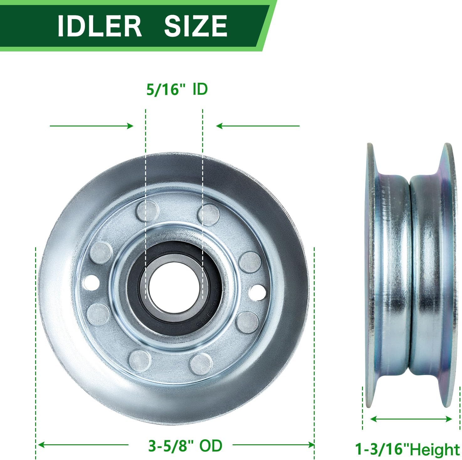 48 inch Deck Rebuild Kit Fit for John De ere E150 E140 E170 X165 E160 E100 Lawn Mower Includes (3) Spindle GY21098 (3) Blade GY20852 (2) Idler GY20067 GY22082 (1) Be lt GX20571