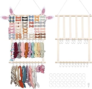 Bow Holder Organizer for Girls Hair Bows, 30x15in Large Headband Holder ...