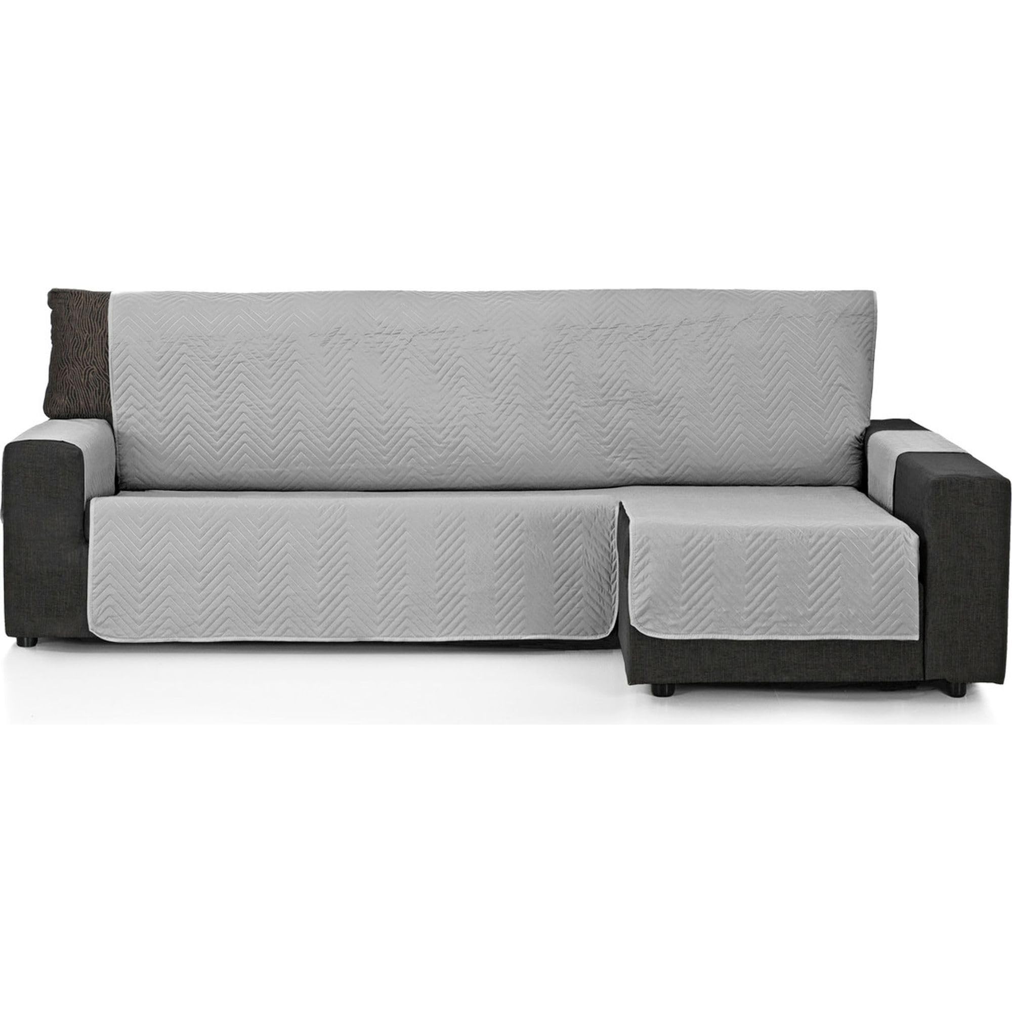 ECOMMERC3 Sofabezug für Chaiselongue, Valencia, 280 cm, Perle