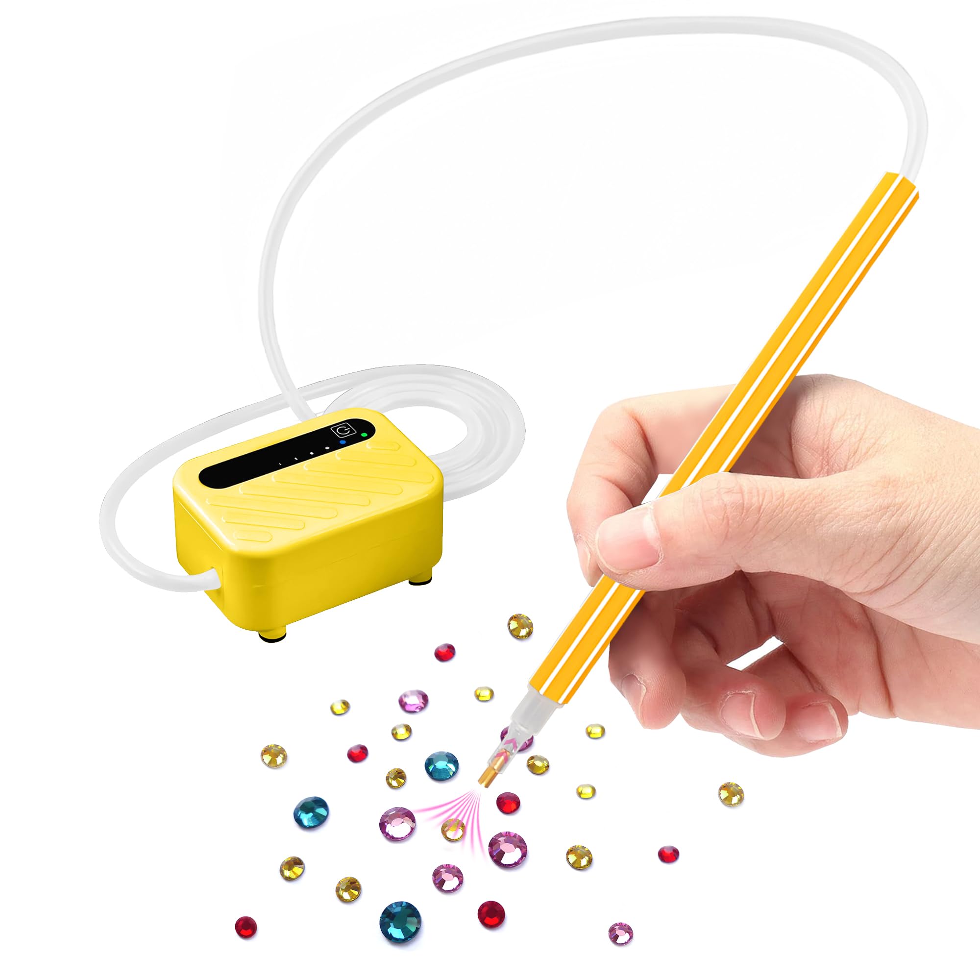 Zariocy Rechargeable Electric Diamond Painting Pen – Painter Vacuum Diamond Art Painting Pen Kits for Adults, No-Wax, Diamond Art Painting Accessories