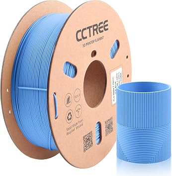 CCTREE Matte PLA 3D Printer Filament 1.75mm, Ice Blue