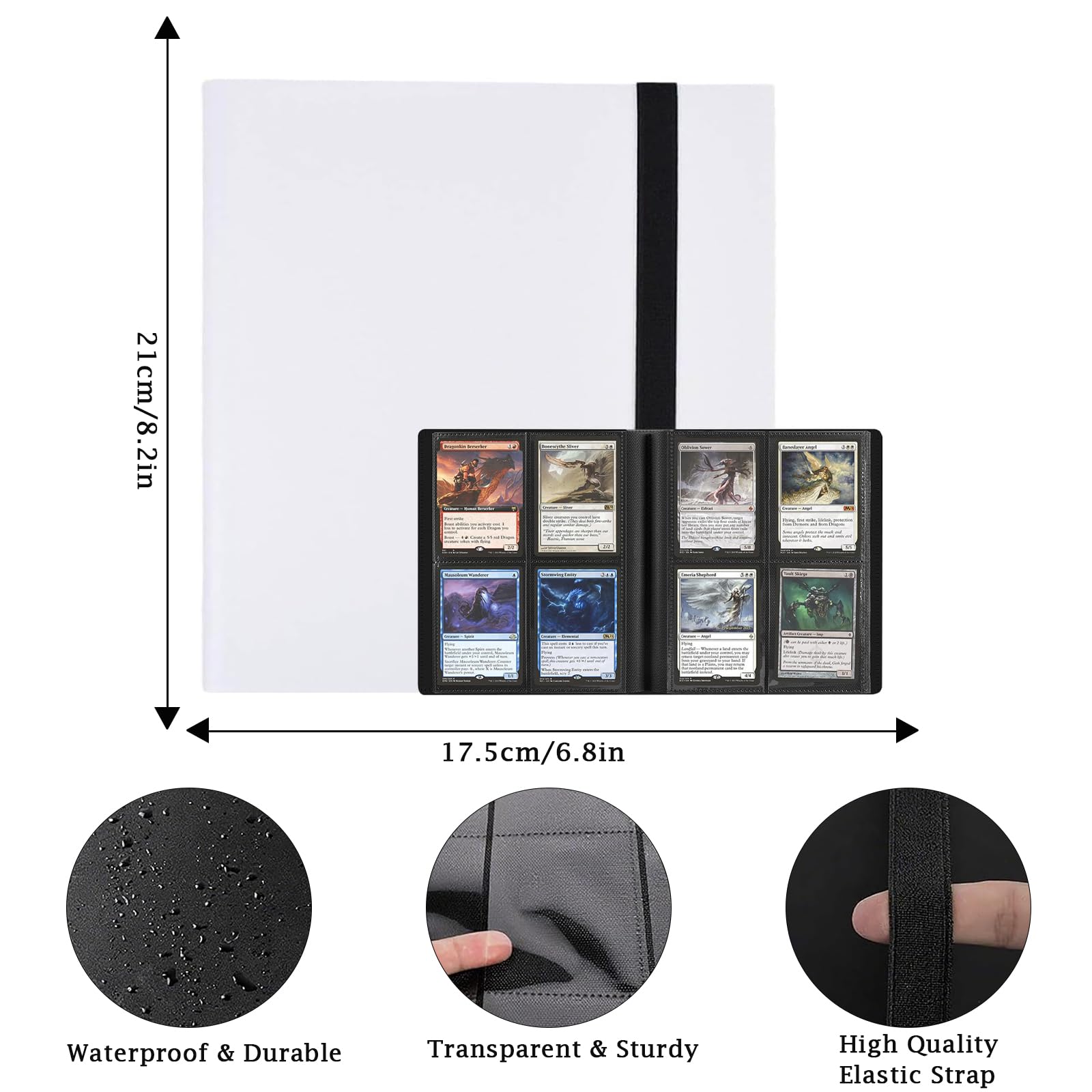 Eastrise 4-Pocket Trading Card Binder, Pocket Trading Card Album, 20 Pages Holding 160 Pockets - Image 2